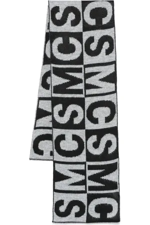 Stella McCartney Intarsia-strikket tørklæde med logo