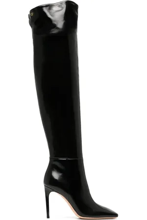 Gianvito Rossi Christina Cuissard 95mm læderstøvler