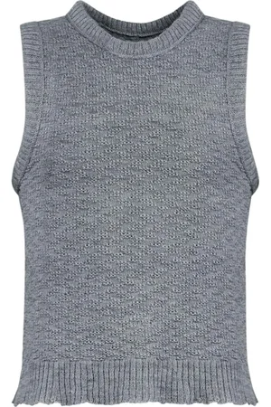 Maison Margiela Strikket tanktop med skrue-hals