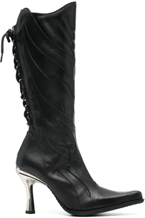 Vetements X New Rock Firestorm 100mm læderstøvler