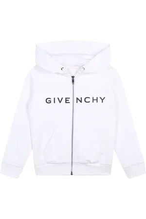 Givenchy Hættetrøje med logotryk og lynlås