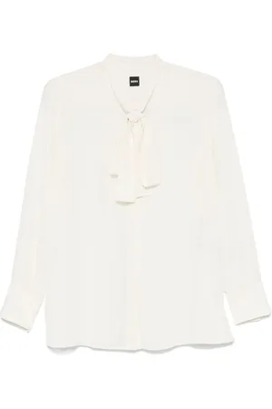 HUGO BOSS Bluse med sløjfe