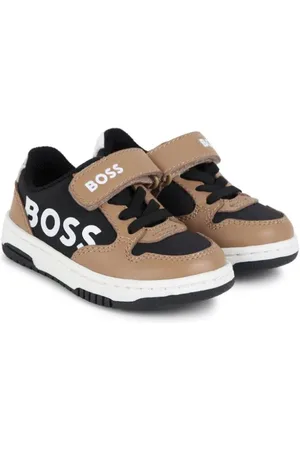 HUGO BOSS Sneakers i læder med colourblocking