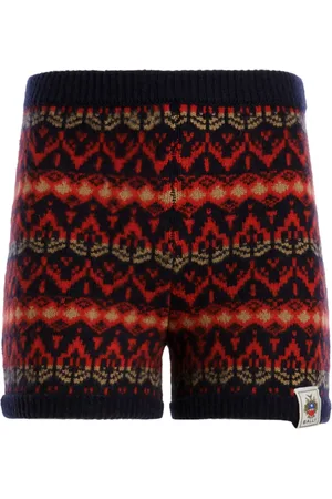 Bally Shorts i intarsia-strik med mønster