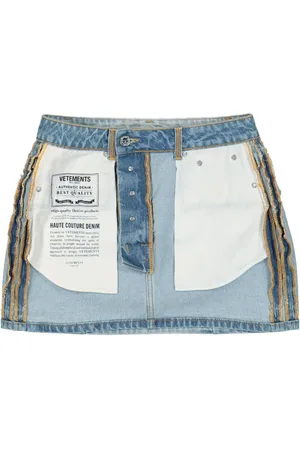 Vetements Inside-Out denimnederdel