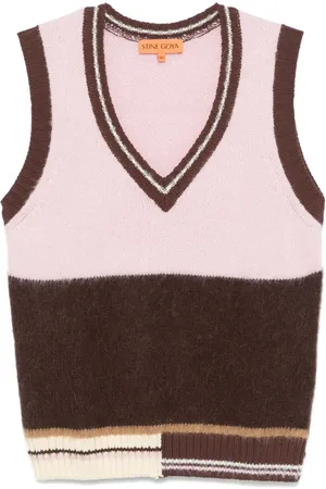 STINE GOYA Vest med V-hals