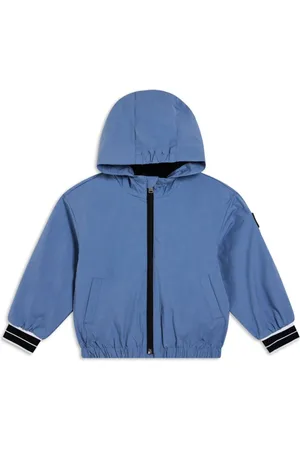 HUGO BOSS Vindjakke med hætte og logoapplikation