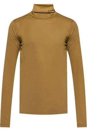 Jil Sander Trøje med rullekrave og logotryk