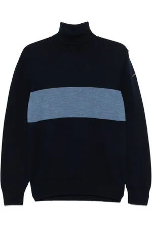 Paul & Shark Sweater i uld med logo