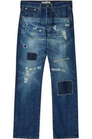 JUNYA WATANABE Jeans med lige ben og slitageeffekt