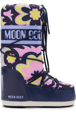Moon Boot Icon støvler med blomstret tryk