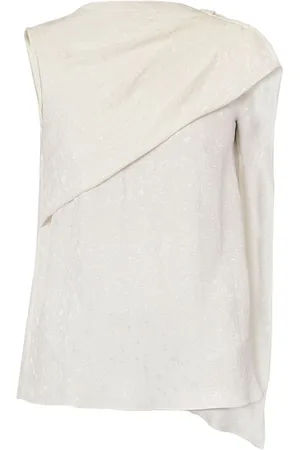 Erdem Draperet bluse med asymmetrisk design