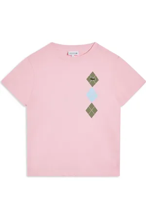 Lacoste T-shirt med argyle-mønster