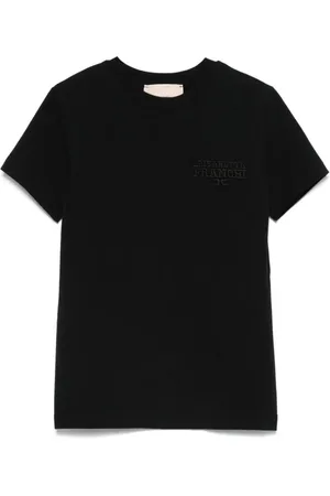 Elisabetta Franchi T-shirt med logobroderi