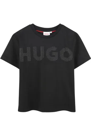 HUGO BOSS T-shirt med krystaludsmykning
