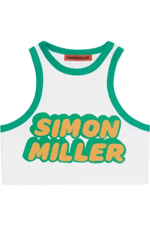 SIMON MILLER Cropped tanktop med logotryk