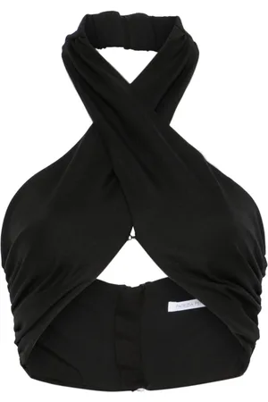 Patrizia Pepe Cropped top med krydsende stropper