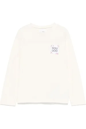 DOUUOD KIDS T-shirt med logomærke