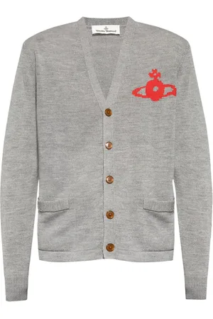 Vivienne Westwood Cardigan i intarsiastrik med logo