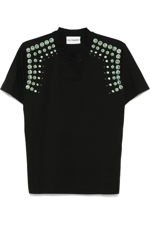 Des Phemmes T-shirt med krystaludsmykning