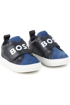 HUGO BOSS Sneakers i læder med colourblocking