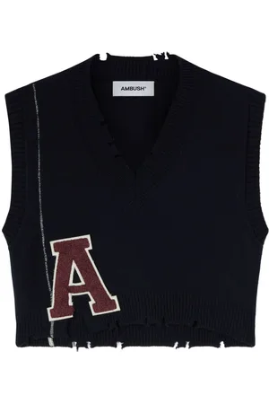 AMBUSH Strikket vest med rå kant