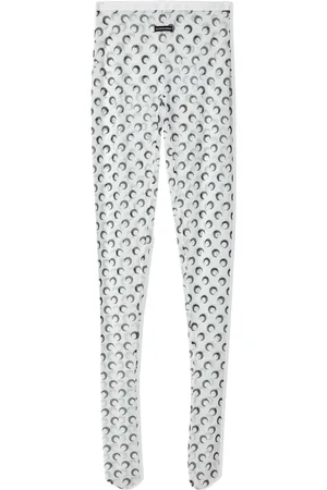 Marine Serre Tights med månetryk