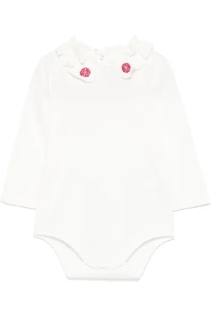 Simonetta Body med flæset krave