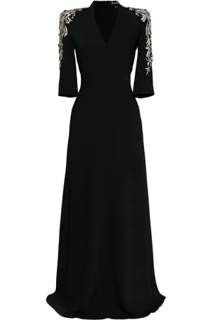 Jenny Packham Lang perledekoreret kjole