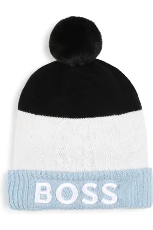 HUGO BOSS Strikket hat med broderet logo