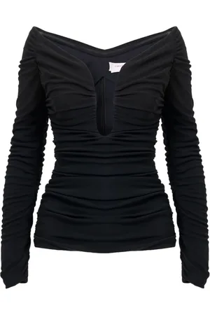 Carolina Herrera Ruchet top med U-hals