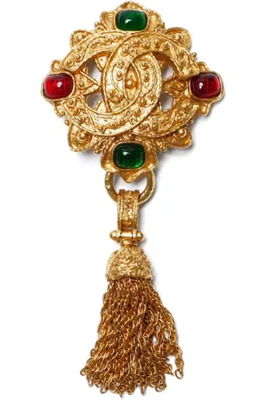 CHANEL Gripoix-broche med filigran fra 1994