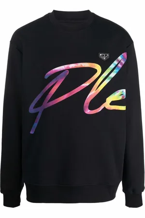 Philipp Plein Sweatshirt med rund hals og logotryk
