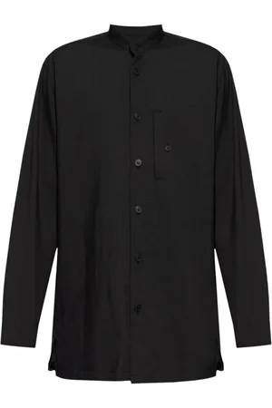 Issey Miyake PL Ramie skjorte med foldet detalje