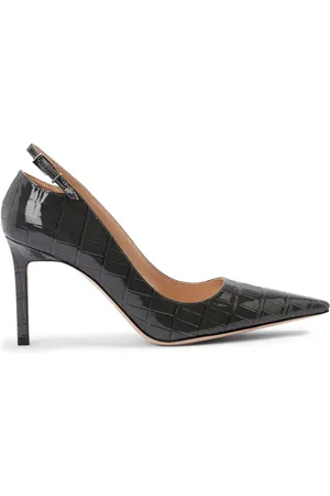 Tom Ford 85 mm Angelina pumps med krokodillepræget læder
