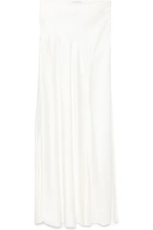 Alberta Ferretti Lang satinnederdel