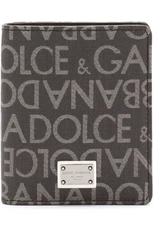 Dolce & Gabbana Foldet kortholder i behandlet jacquard