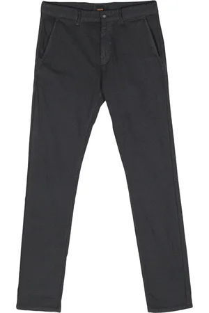 HUGO BOSS Chinos med mellemhøj talje og mønster