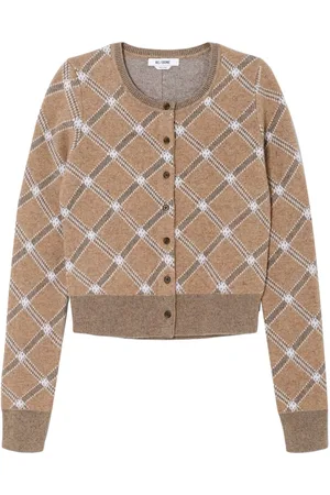 RE/DONE Skotskternet cropped cardigan