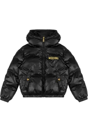 Moschino Dynejakke med broderet logo
