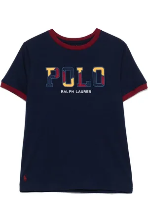 Ralph Lauren T-shirt i bomuld med fløjlslogo