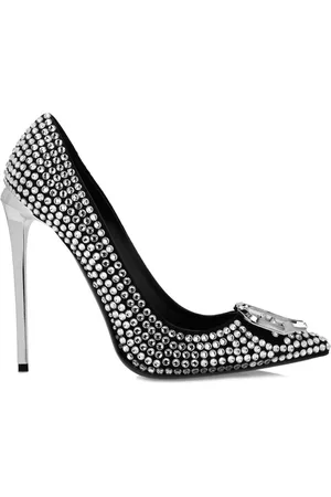 Philipp Plein 120 mm pumps med rhinstenudsmykning