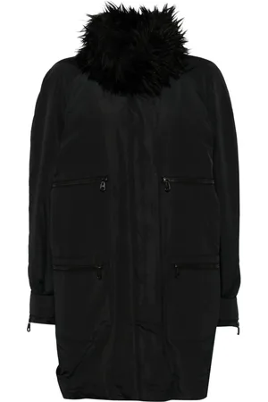 CHANEL Parka med imiteret pelskant fra 00