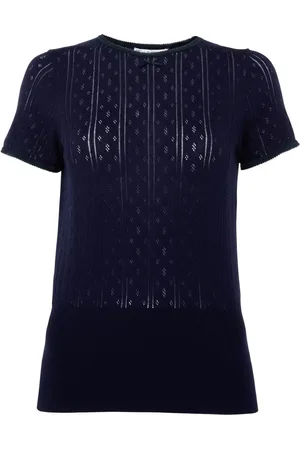 J.W.Anderson Pointelle-top med broderet logo