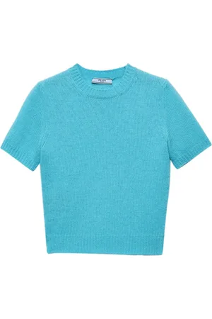 Prada Kashmir-sweater med korte ærmer
