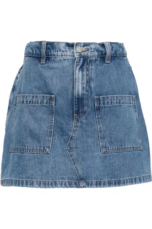 Izzue Denimshorts med logomærke