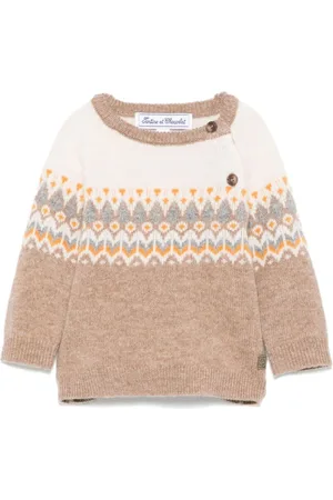 Tartine Et Chocolat Intarsia-strikket fair isle-sweater