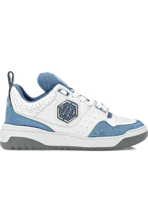 Philipp Plein Low-top Mix Crystal sneakers i læder
