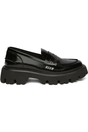Msgm Kraftige penny-loafers i læder