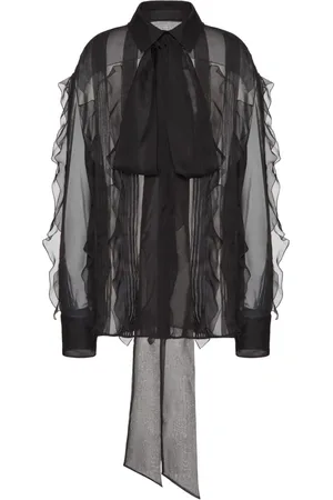 VALENTINO GARAVANI Halvgennemsigtig bluse